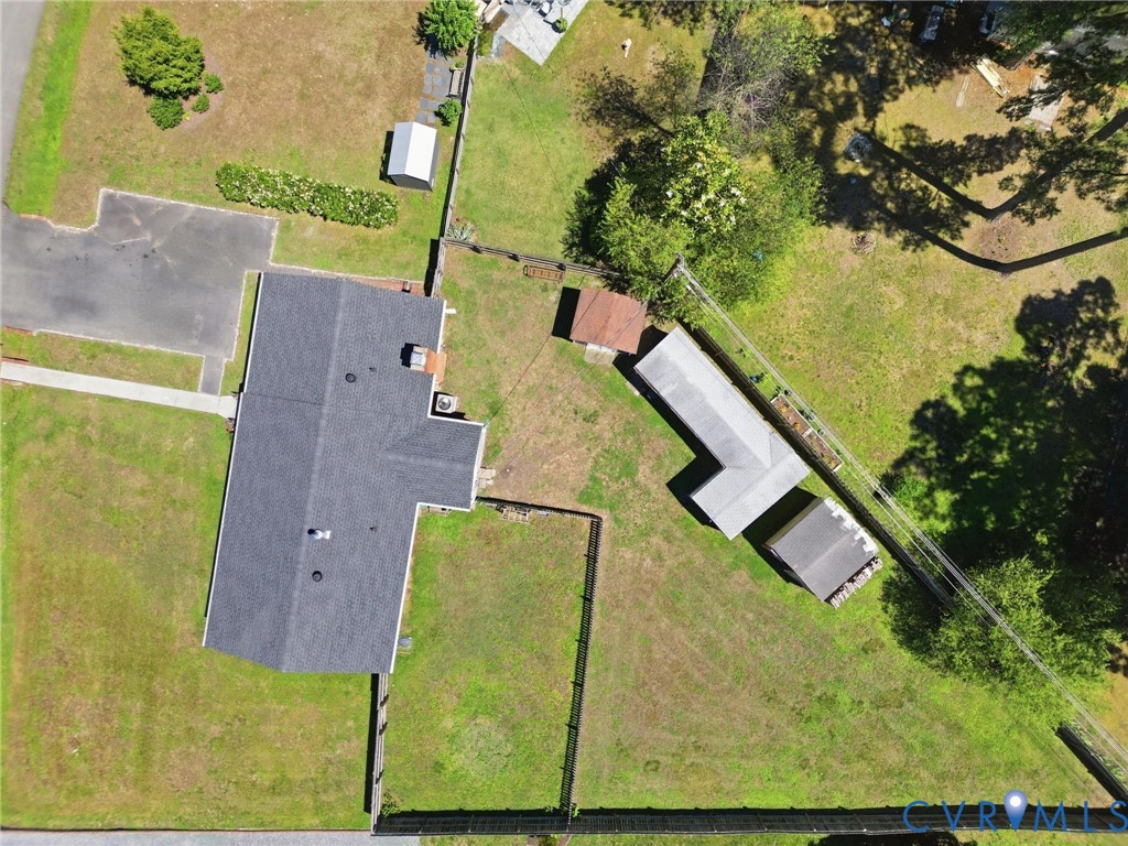 2403 Omega Road Henrico, VA 23228 - Photo 36 of 39 an aerial view of a house with a yard