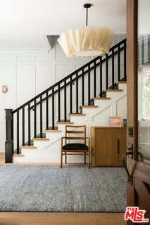 an outdoor space with furniture