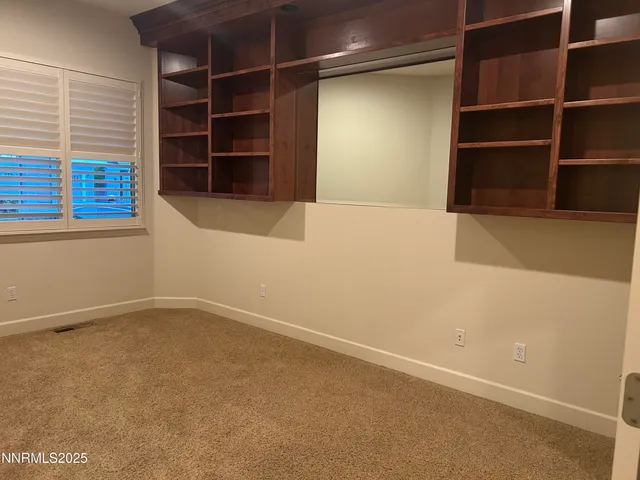 a view of an empty room with a empty space