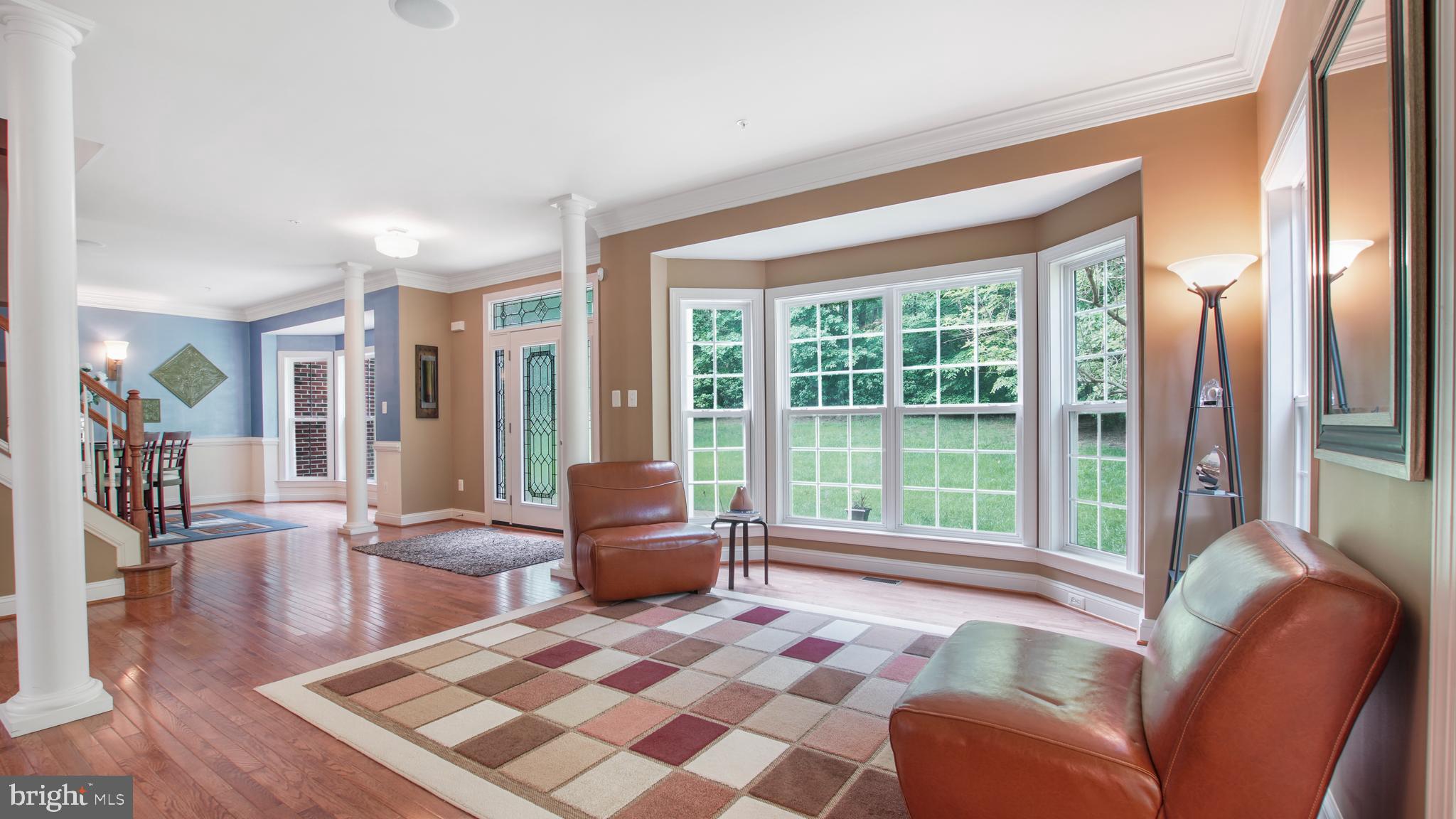 8901 Normal School Road Bowie, MD 20715 - Photo 22 of 82 VIEW OF LUSH GREEN SPACE FROM LIVING BAY WINDOW