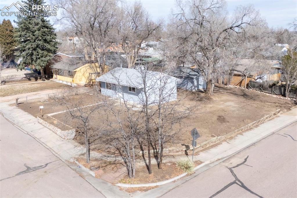 701 Erie Road Colorado Springs, CO 80910 - Photo 5 of 27 a view of a yard with large trees