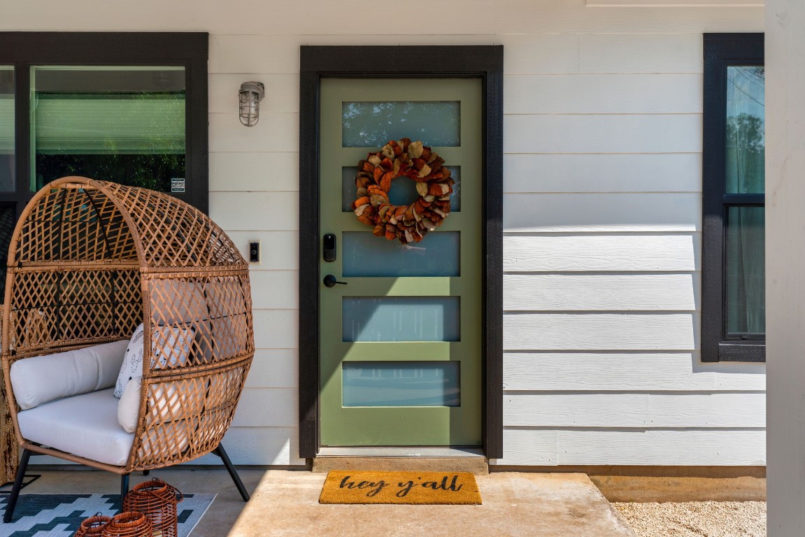 3012 Neal Street Austin, TX 78702 - Photo 3 of 39 a view of entryway with wooden floor