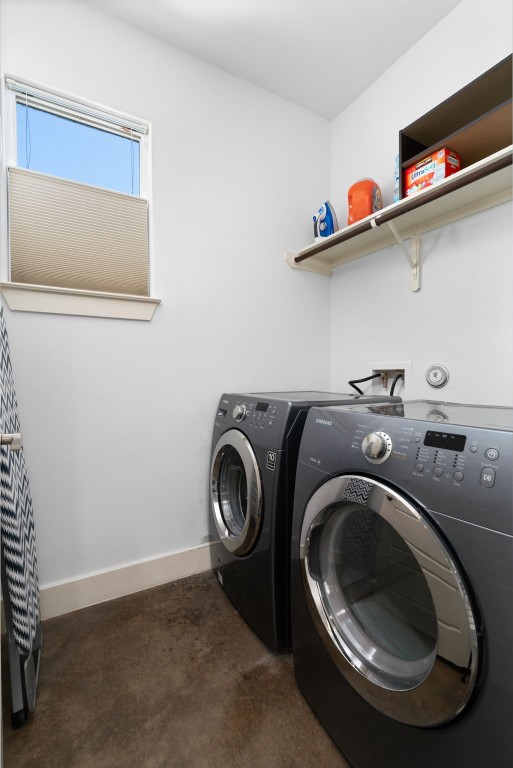 3012 Neal Street Austin, TX 78702 - Photo 32 of 39 a utility room with dryer and washer