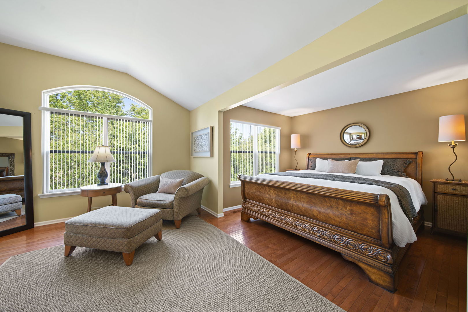 2254 Barrett Drive Algonquin, IL 60102 - Photo 20 of 49 a bedroom with a bed and a couch with outer view