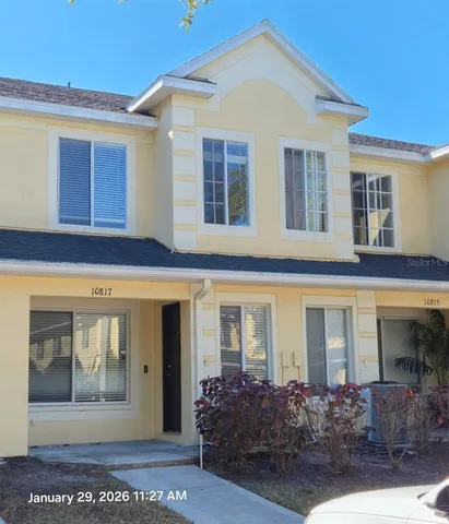 a front view of a house