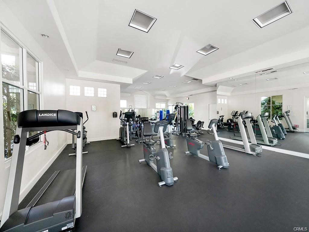 2233 Martin, Unit 413 Irvine, CA 92612 - Photo 36 of 38 a view of a room with gym equipment
