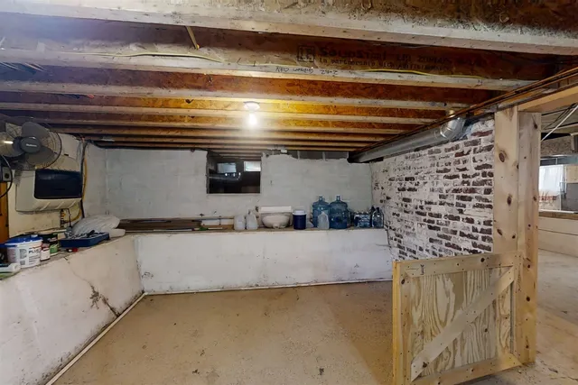 a view of storage and utility room