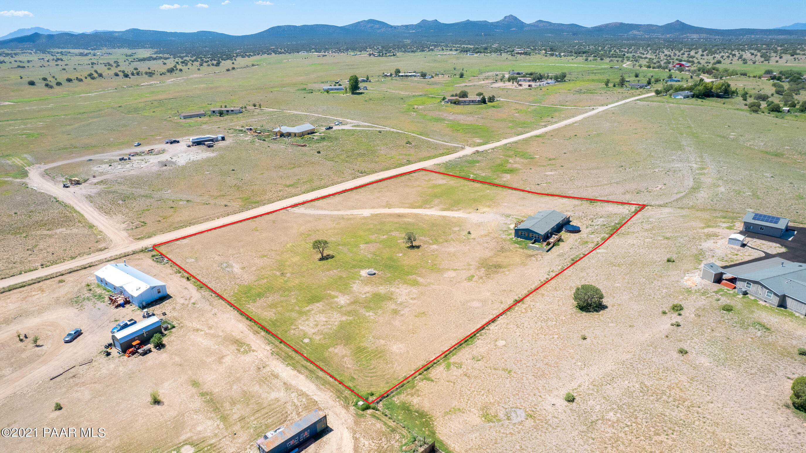 1400 Kings Court Road Paulden, AZ 86334 - Photo 27 of 48 aerial Views to Granite Mountain