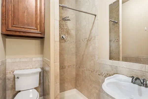 a view of a backyard with plants