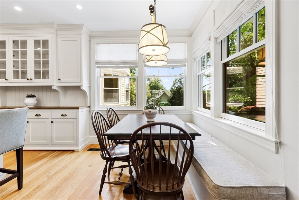 10 Eliot Road Lexington, MA 02421 - Photo 16 of 40 a view of a dining room with furniture window and outside view