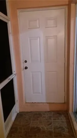 a view of hallway with window