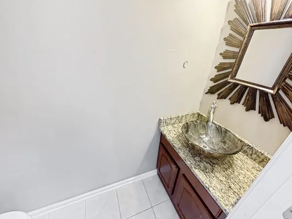 a close view of bathroom sink