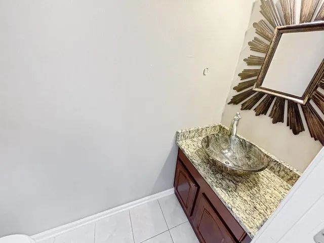 a close view of bathroom sink