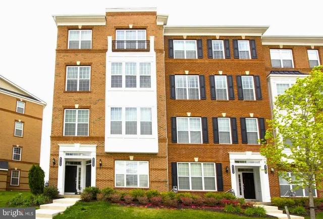 a front view of a residential apartment building