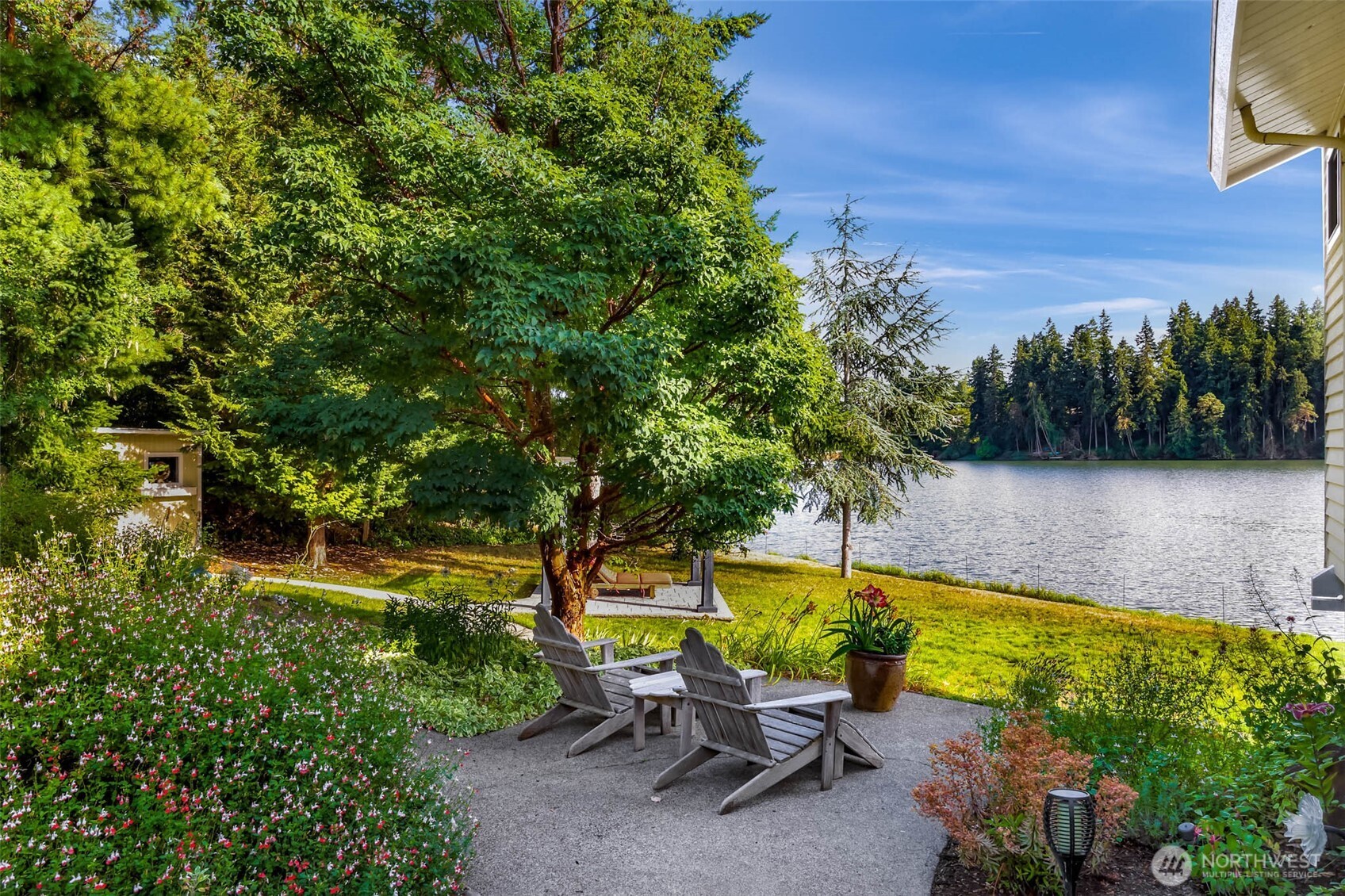 15485 Northeast Peterson Road Keyport, WA 98345 - Photo 36 of 39 a view of a swimming pool with a patio