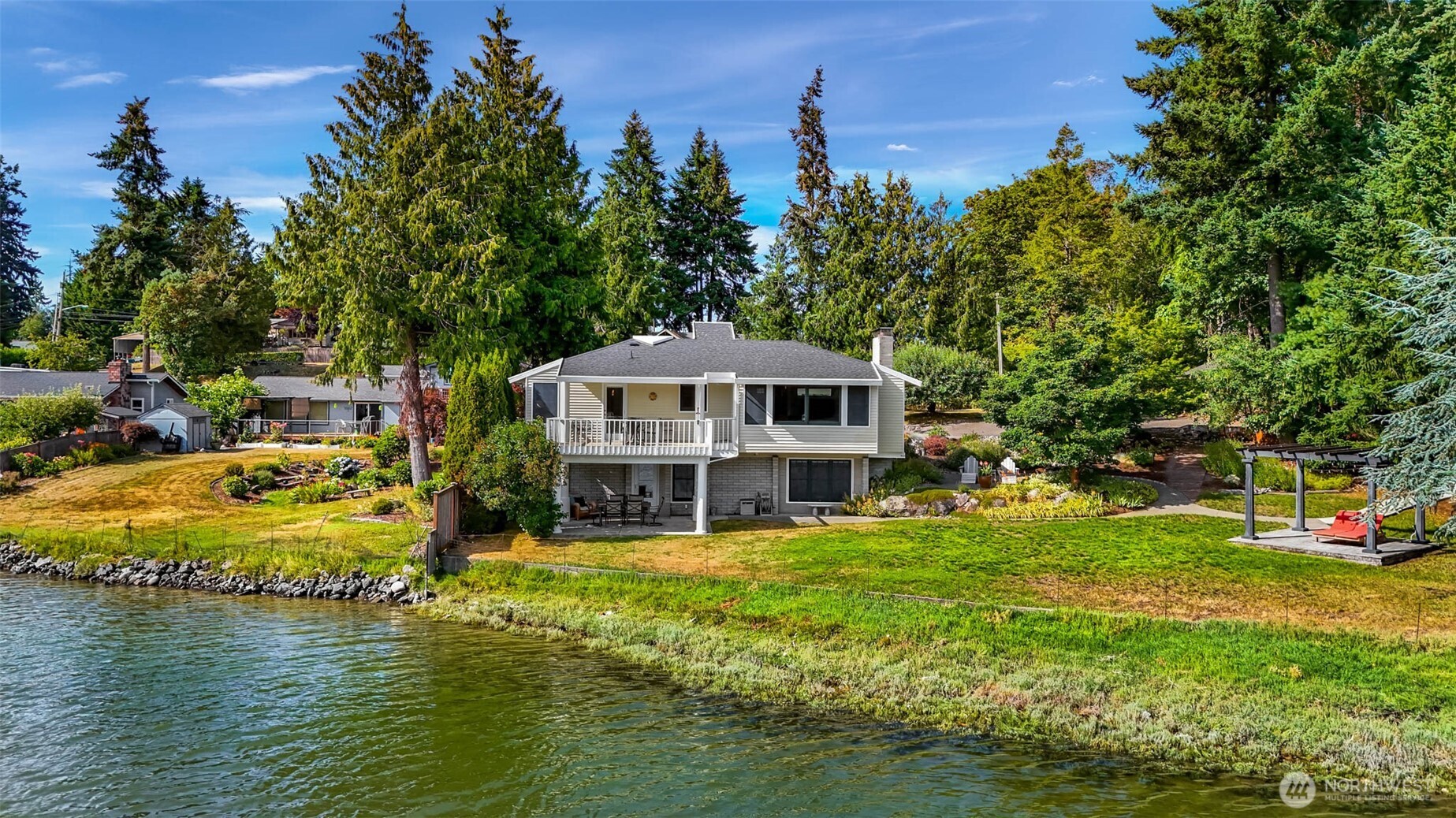 15485 Northeast Peterson Road Keyport, WA 98345 - Photo 37 of 39 a front view of a house with garden