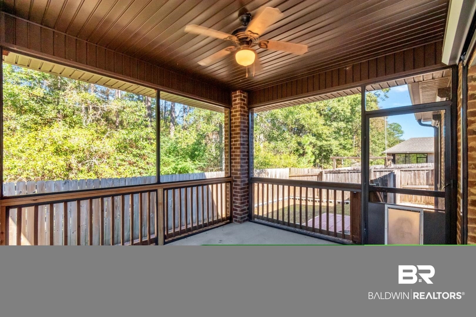 6144 Whitebark Drive Mobile, AL 36693 - Photo 21 of 33 Unfurnished sunroom featuring ceiling fan and wooden ceiling