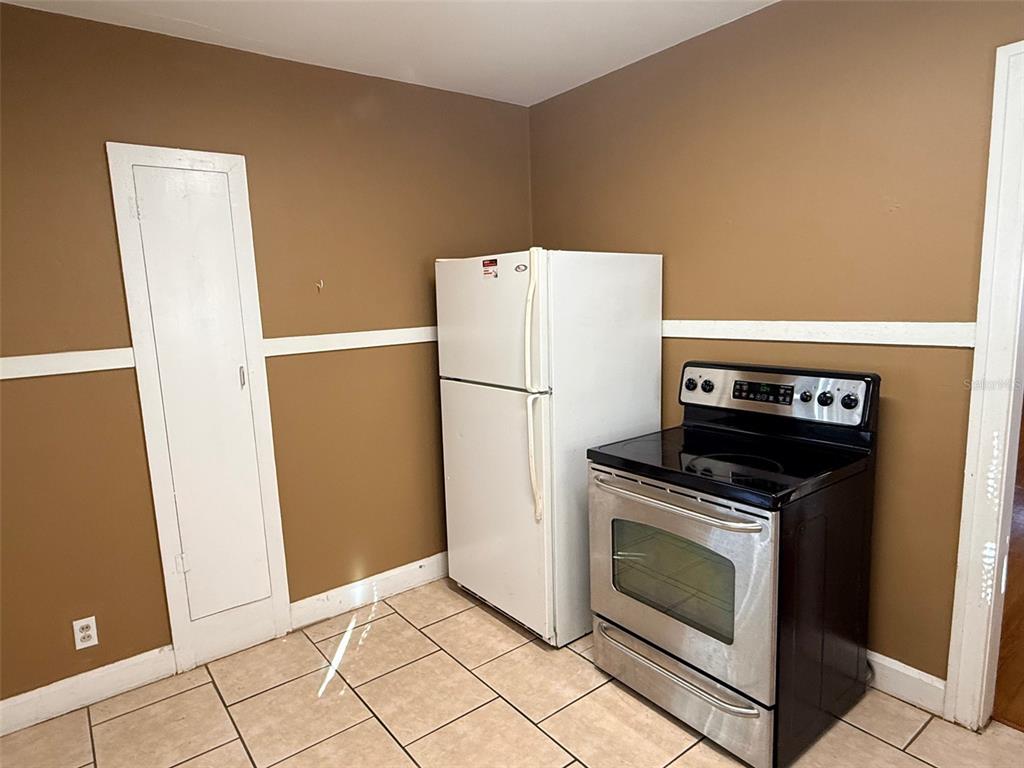 1908 20th Avenue North St. Petersburg, FL 33713 - Photo 12 of 39 a white refrigerator freezer and a stove sitting inside of a kitchen