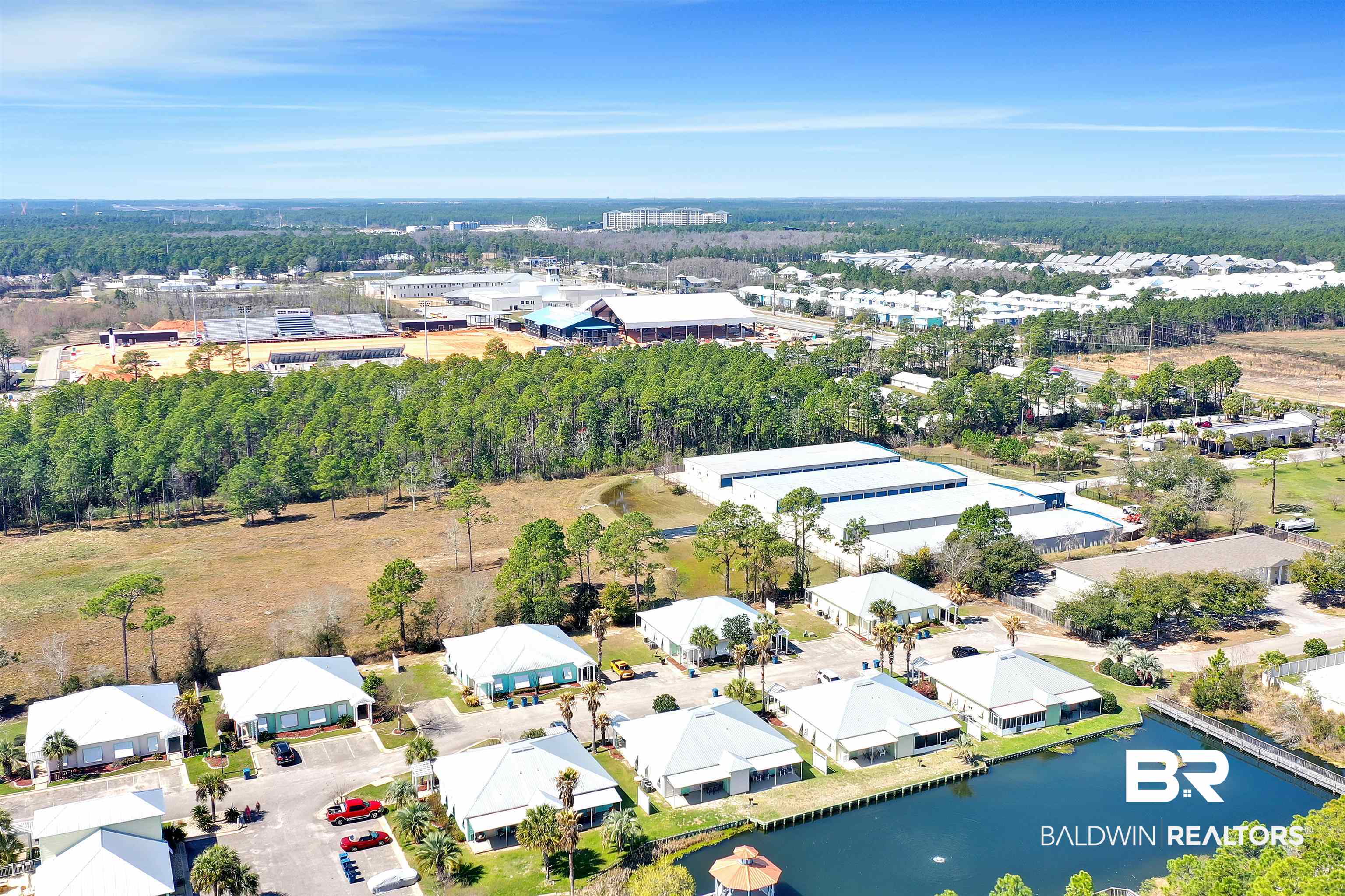 4324 B Lindsey Lane, Unit 4324B Orange Beach, AL 36561 - Photo 27 of 33 Bird's eye view with a water view and a residential view