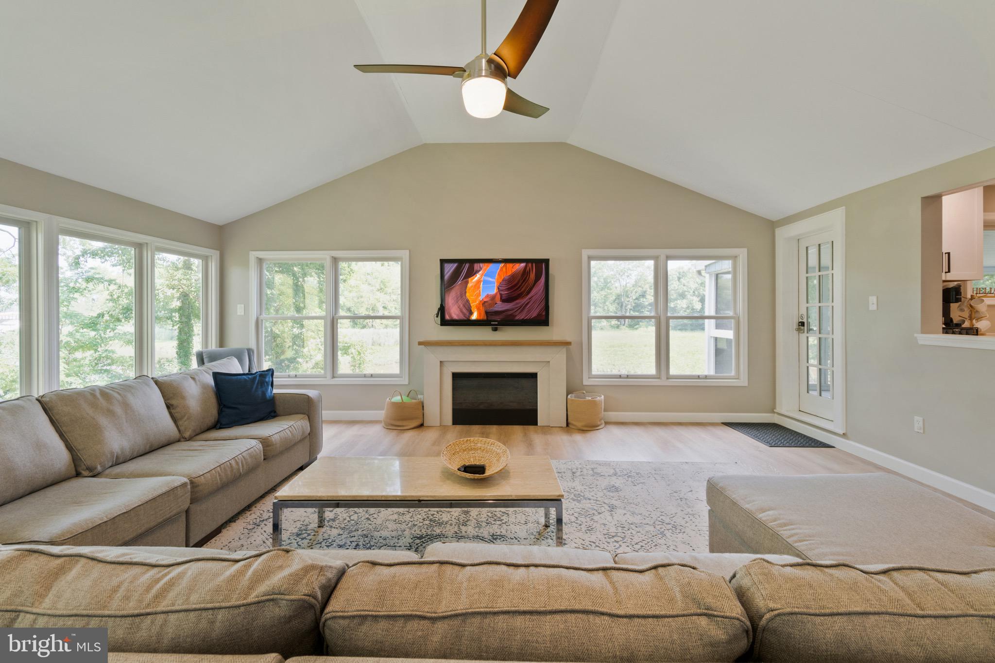 199 Hance Point Road North East, MD 21901 - Photo 6 of 38 Gas fireplace and access to porch