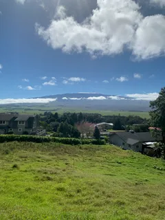 a view of outdoor space with mountain view