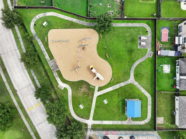 an aerial view of a city