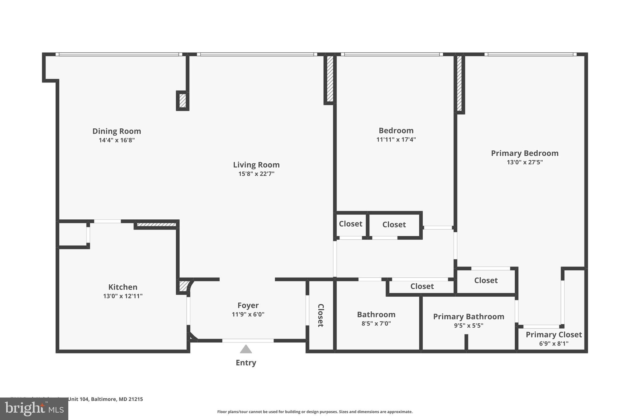 7111 Park Heights Avenue, Unit 104 Baltimore, MD 21215 - Photo 39 of 39 a picture of a floor plan