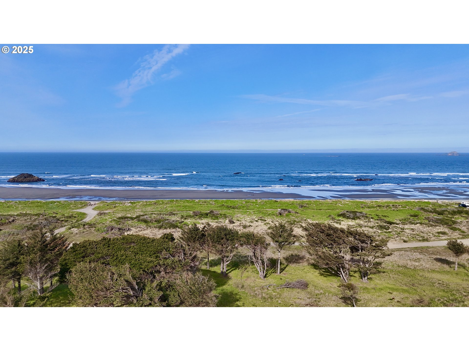 Old Coast Road Gold Beach, OR 97444 - Photo 4 of 26 a black and white photo of a field