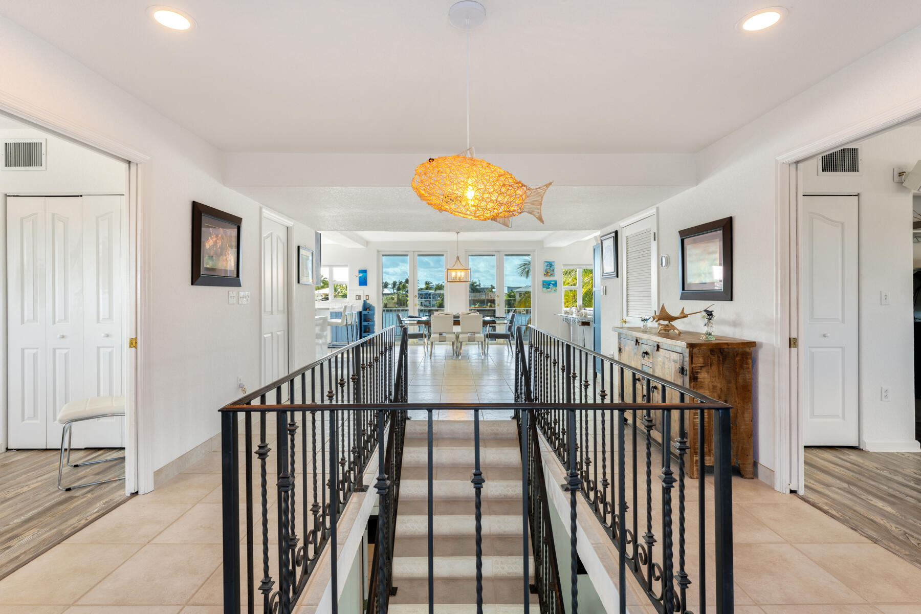 54 Mutiny Place Key Largo, FL 33037 - Photo 24 of 69 Interior stairs separate guest bedrooms