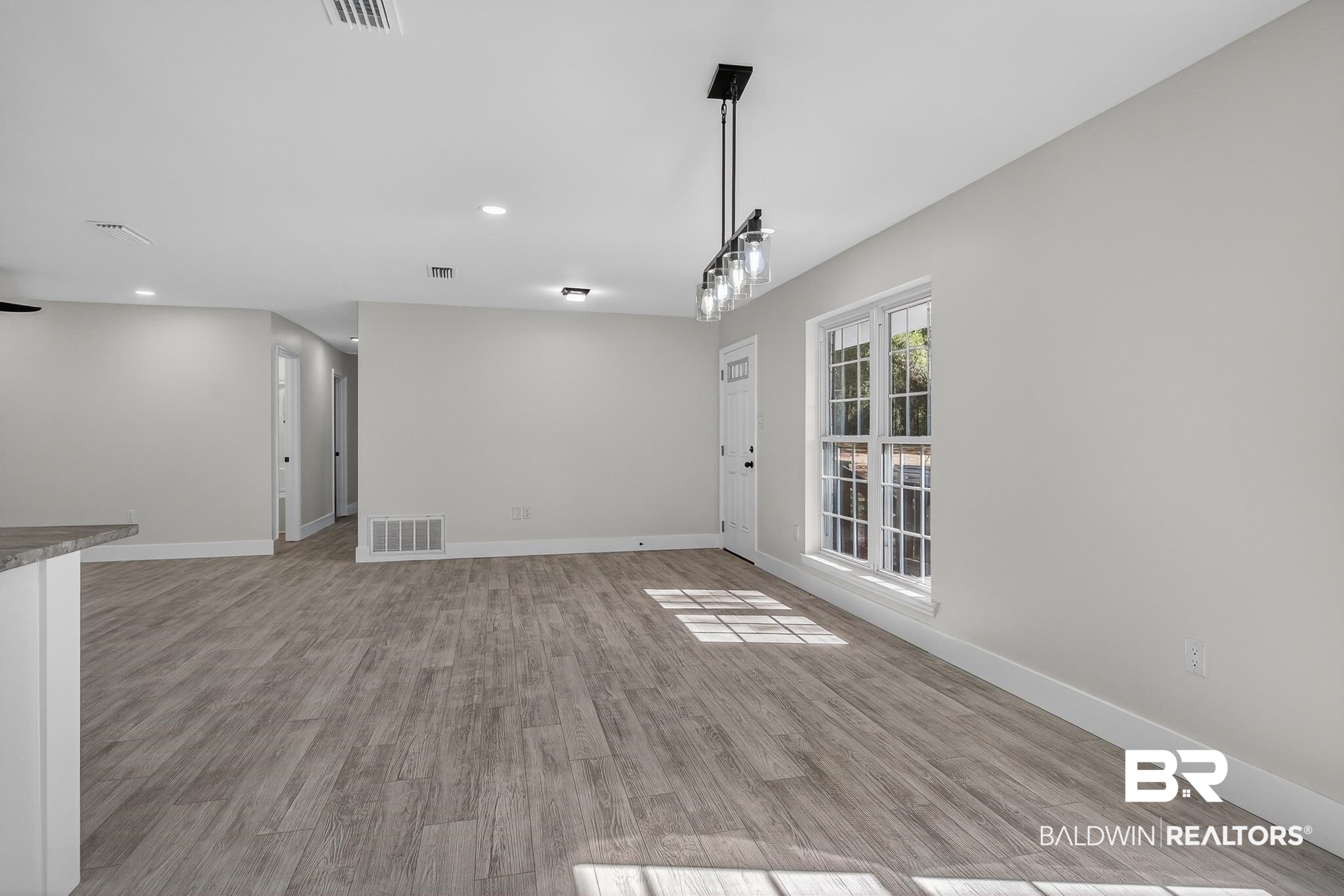 10650 Old Pascagoula Road Theodore, AL 36582 - Photo 32 of 77 Unfurnished dining area with light wood finished floors and recessed lighting
