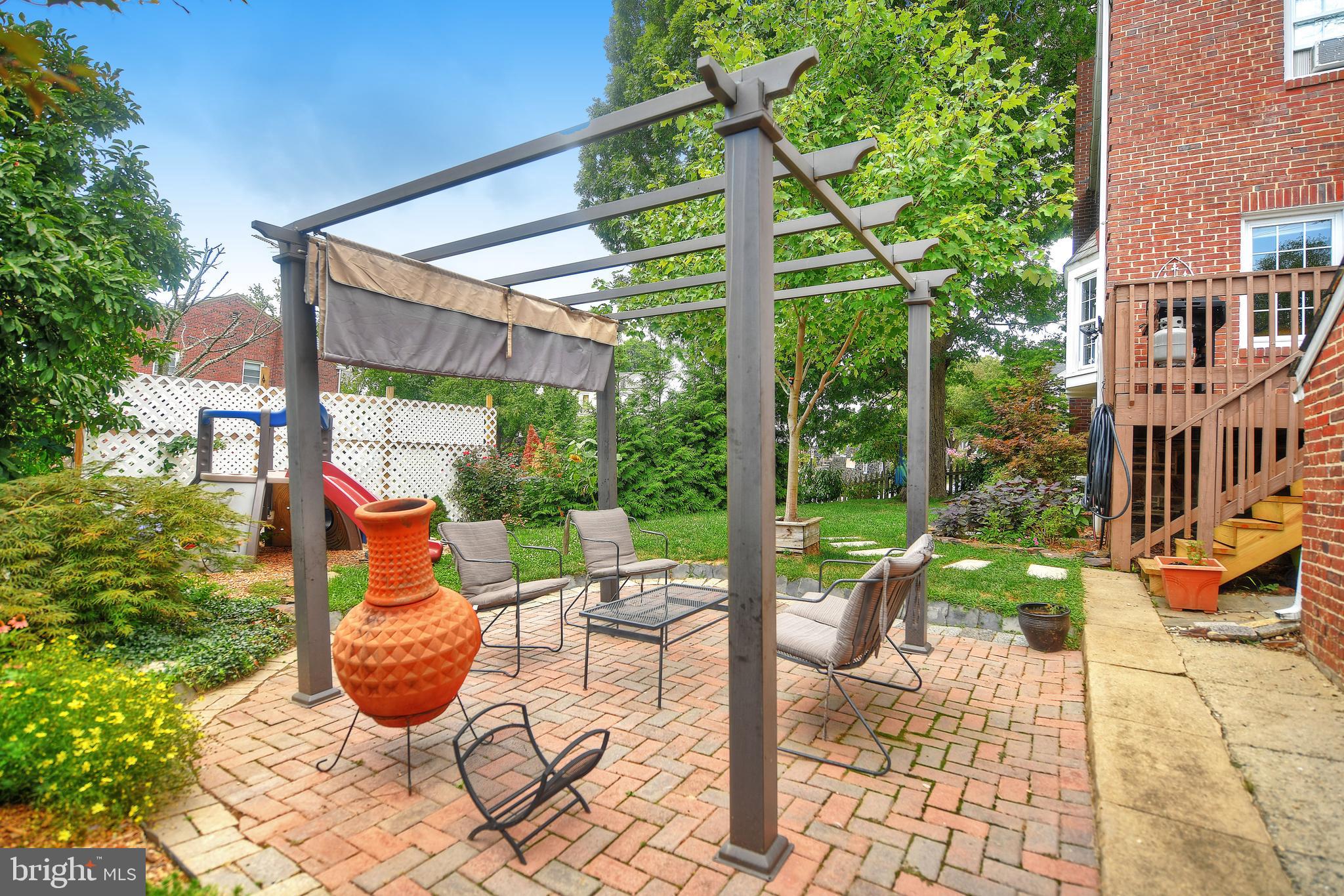 3701 Ednor Road Baltimore, MD 21218 - Photo 32 of 37 Patio with Pergola