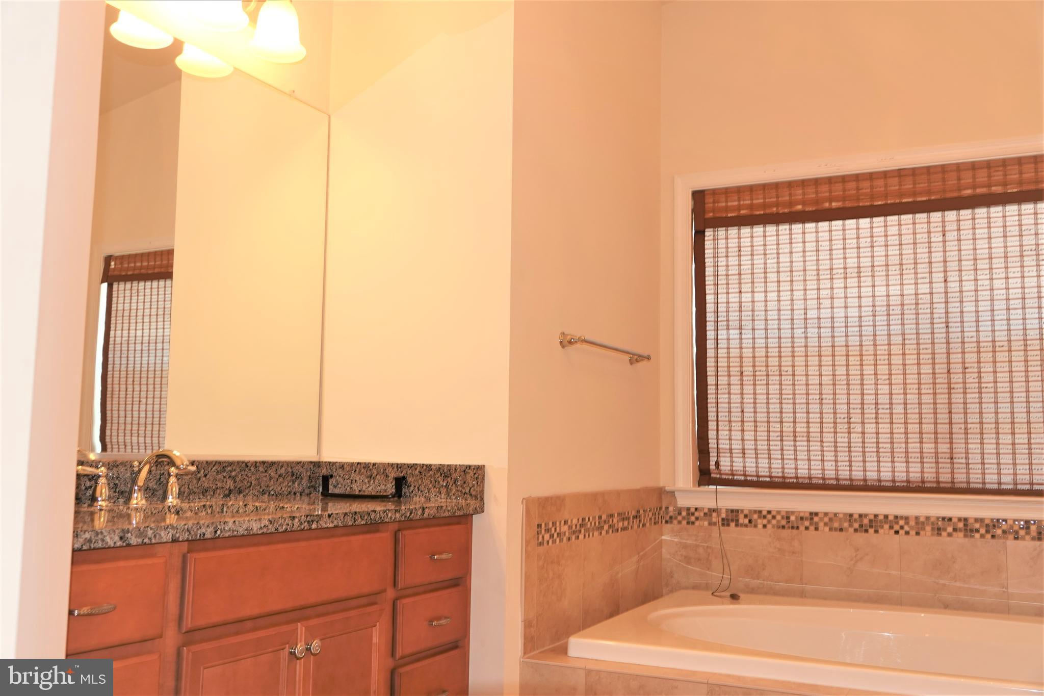 6606 Pyle Road Bethesda, MD 20817 - Photo 27 of 29 a bathroom with a granite countertop sink and a bathtub