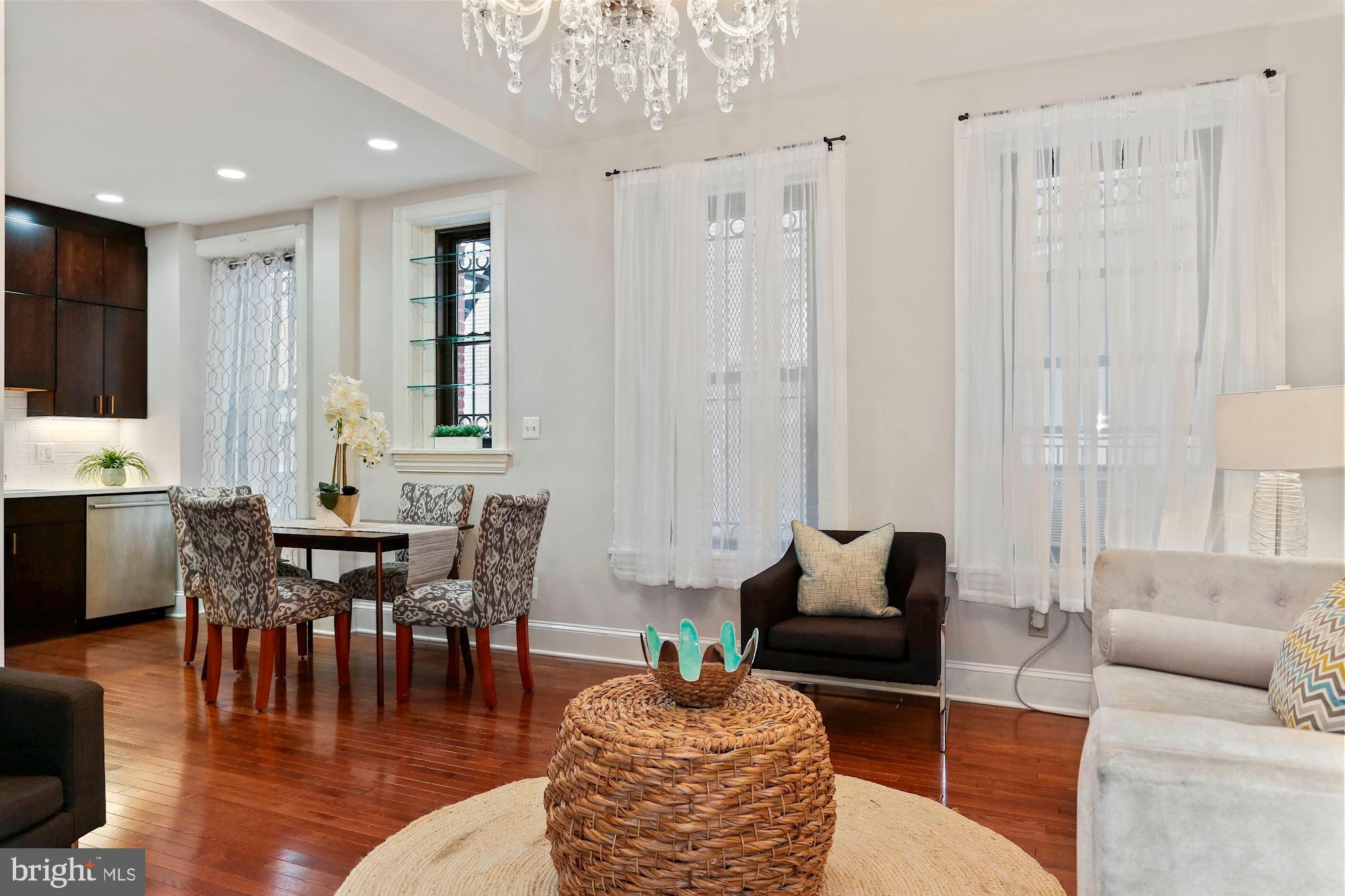 1419 R Street Northwest, Unit 10 Washington, DC 20009 - Photo 9 of 22 Dining area and large open kitchen