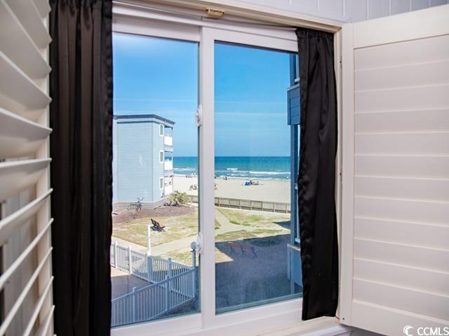 9530 Shore Drive, Unit 2D Myrtle Beach, SC 29572 - Photo 15 of 25 Entryway featuring view of water and beach