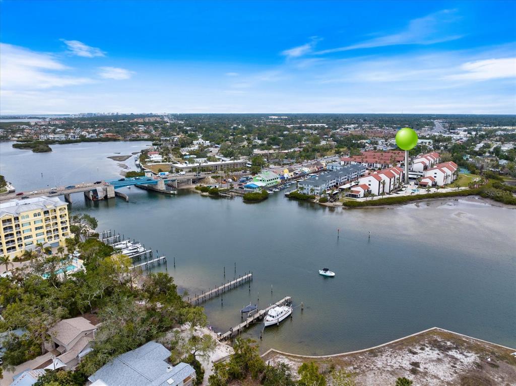 1604 Stickney Point Road, Unit 4102 Sarasota, FL 34231 - Photo 26 of 30 an aerial view of a house with a lake view