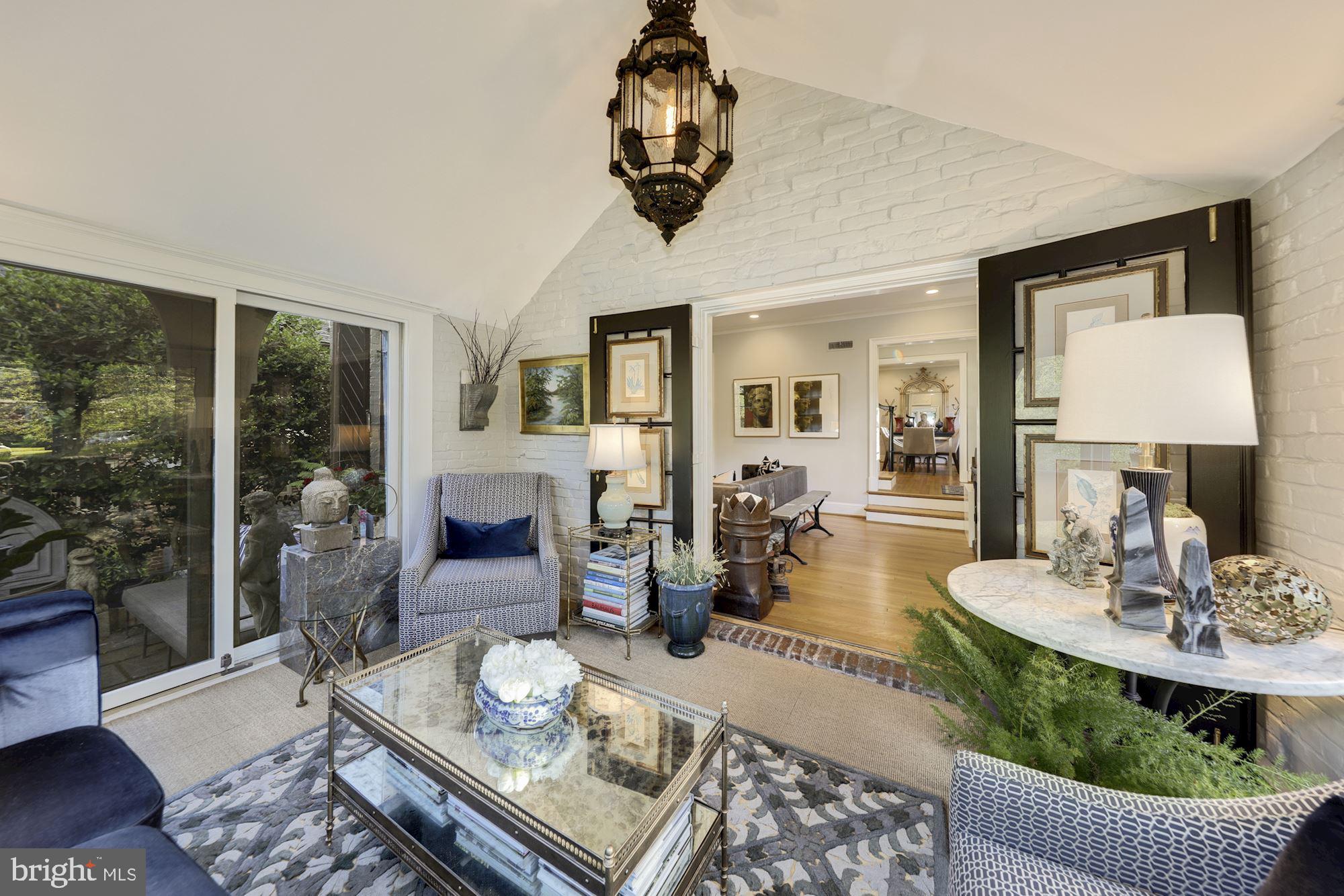 3110 Rolling Road Chevy Chase, MD 20815 - Photo 13 of 46 Sunroom With Peaked Ceiling