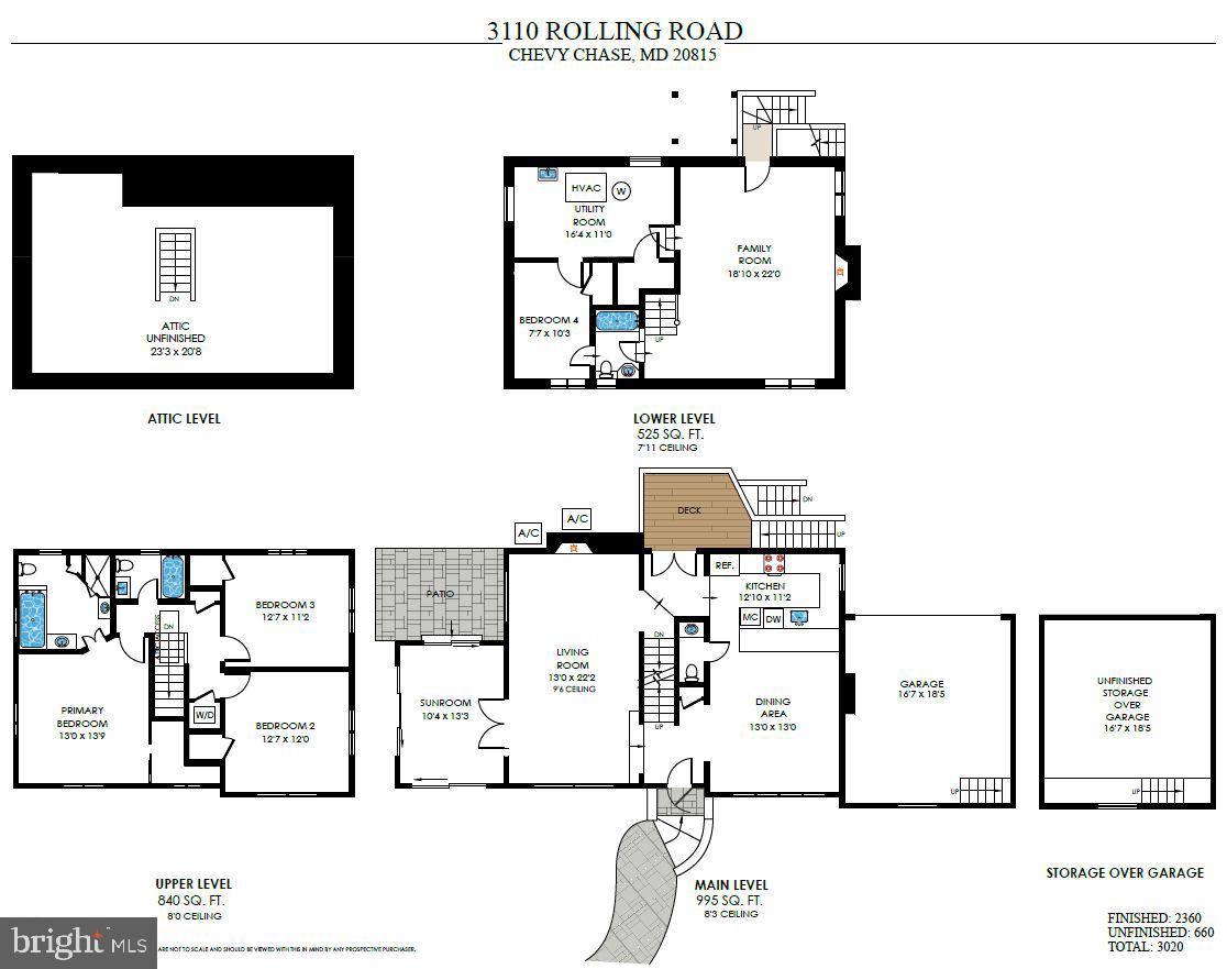 3110 Rolling Road Chevy Chase, MD 20815 - Photo 46 of 46 Floor Plan
