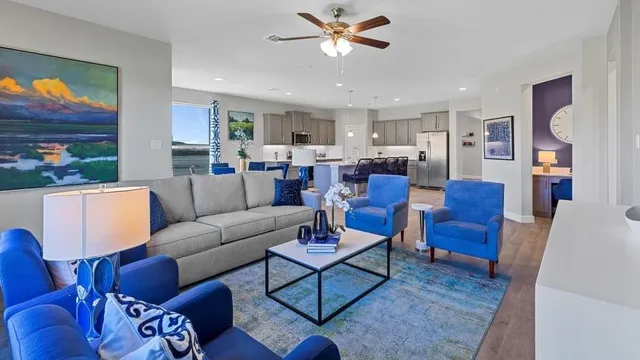 a view of a hallway with elevator