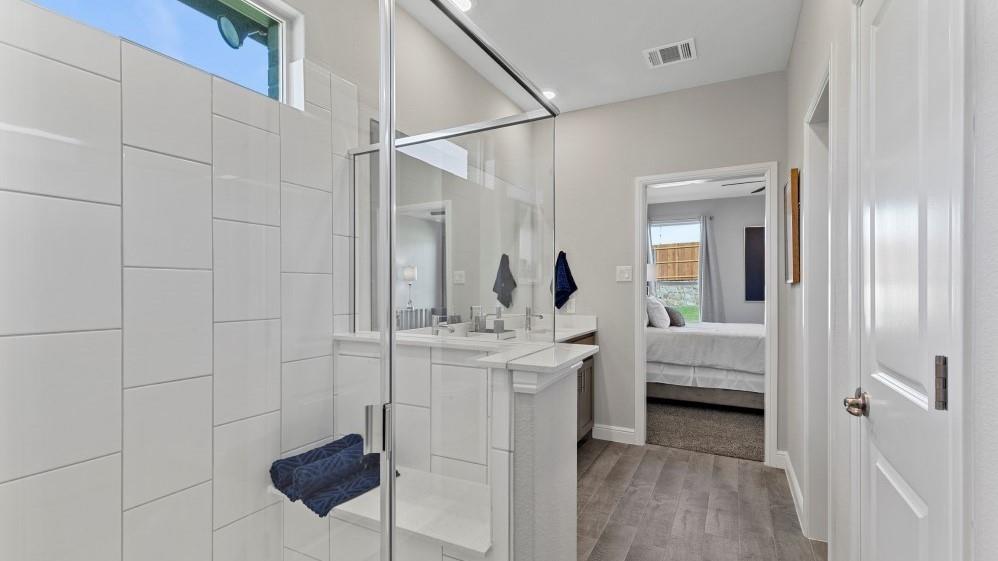 133 Medina Lane Rhome, TX 76078 - Photo 17 of 30 a view of living room filled with furniture and wooden floor