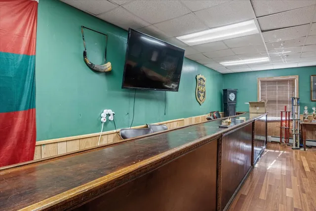 a view of a swimming pool kitchen outdoor seating