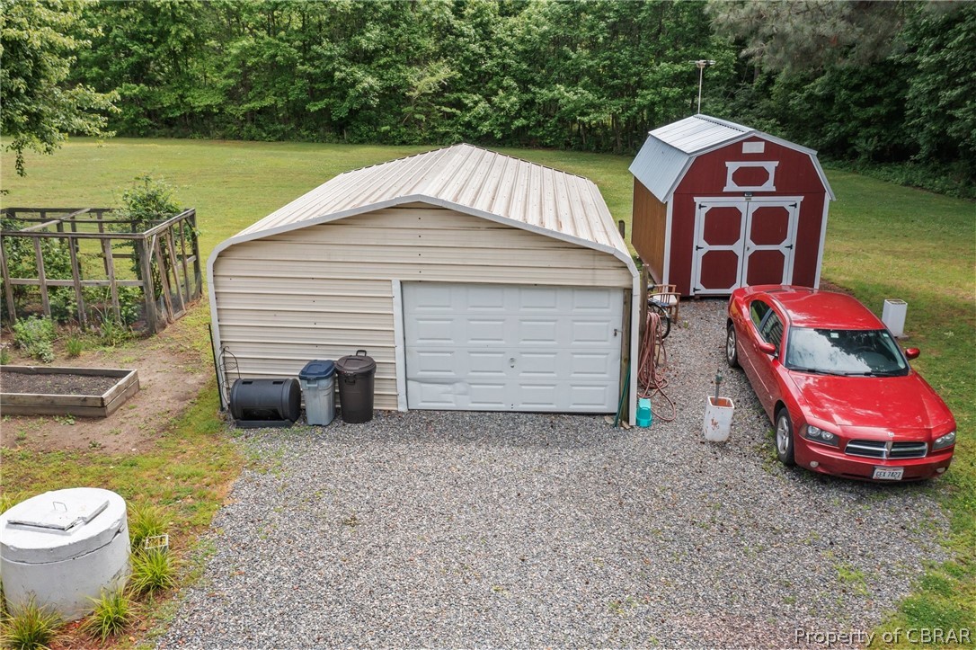 962 Beanes Road Heathsville, VA 22473 - Photo 28 of 33 Front View of workshop and Man Cave shed