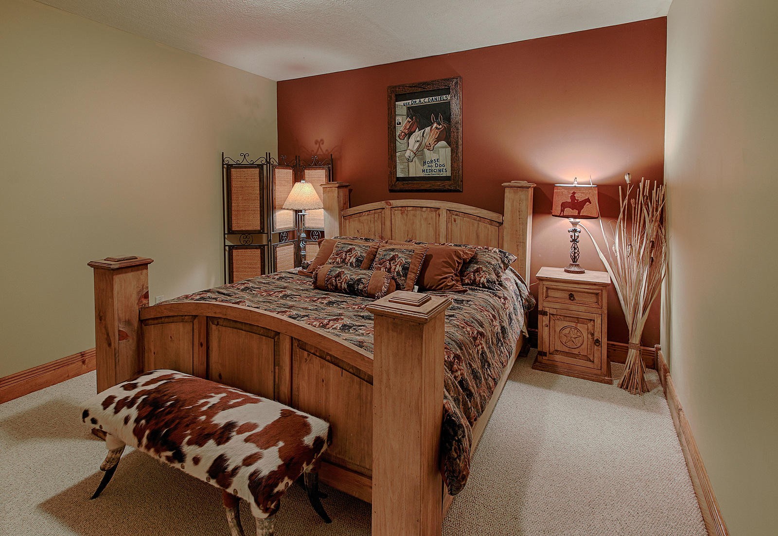 1240 Grape Rough Road Oneida, TN 37841 - Photo 31 of 40 a bedroom with a bed and a lamp on the table