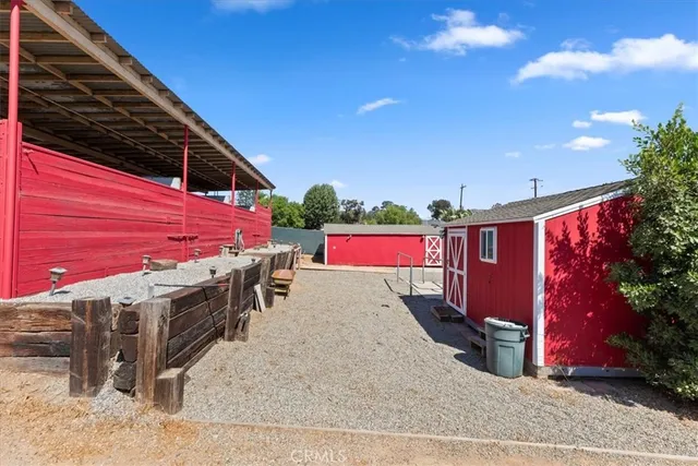 a view of outdoor space with seating area