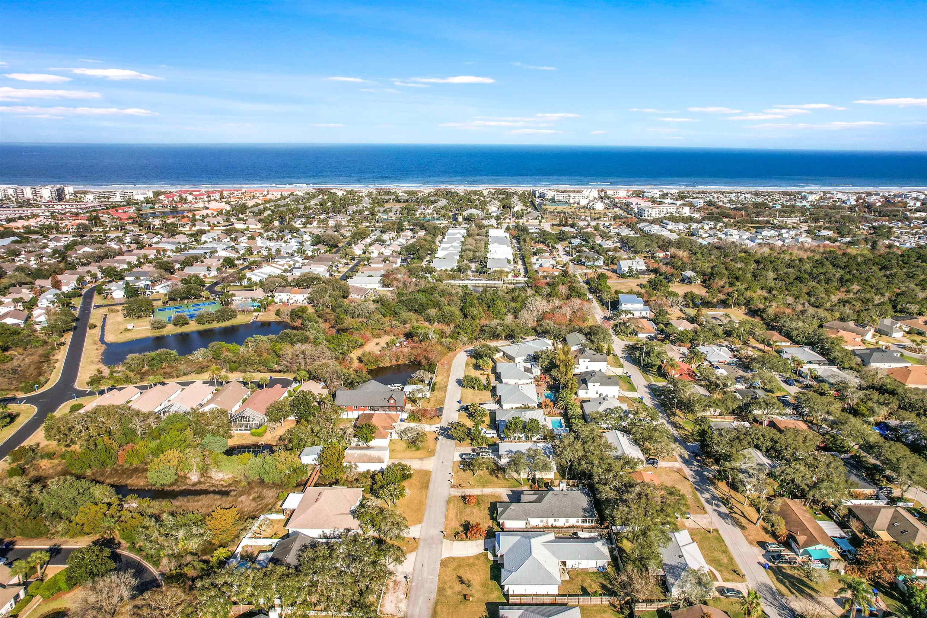 321 Mystical Way St. Augustine, FL 32080 - Photo 45 of 46 Aerial perspective of suburban area featuring a nearby body of water