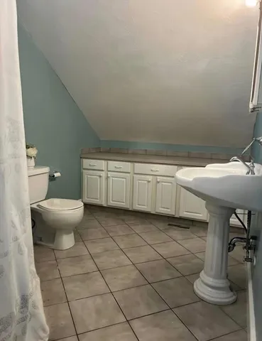 a bathroom with a sink and a toilet