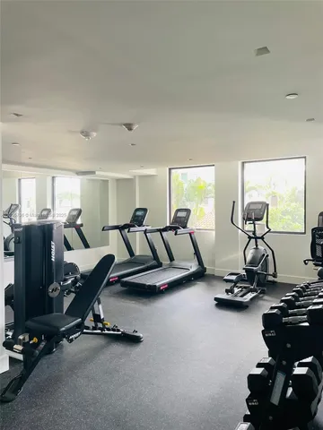 a room with furniture