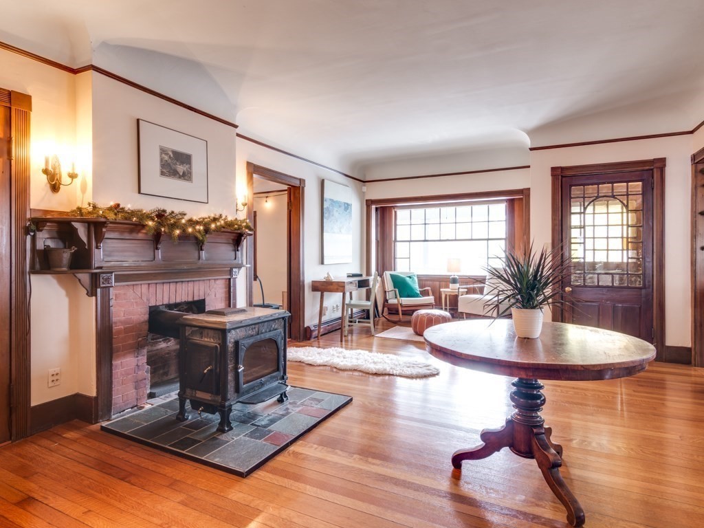 7 Emily Lane Gloucester, MA 01930 - Photo 4 of 41 a living room with fireplace furniture and a large window