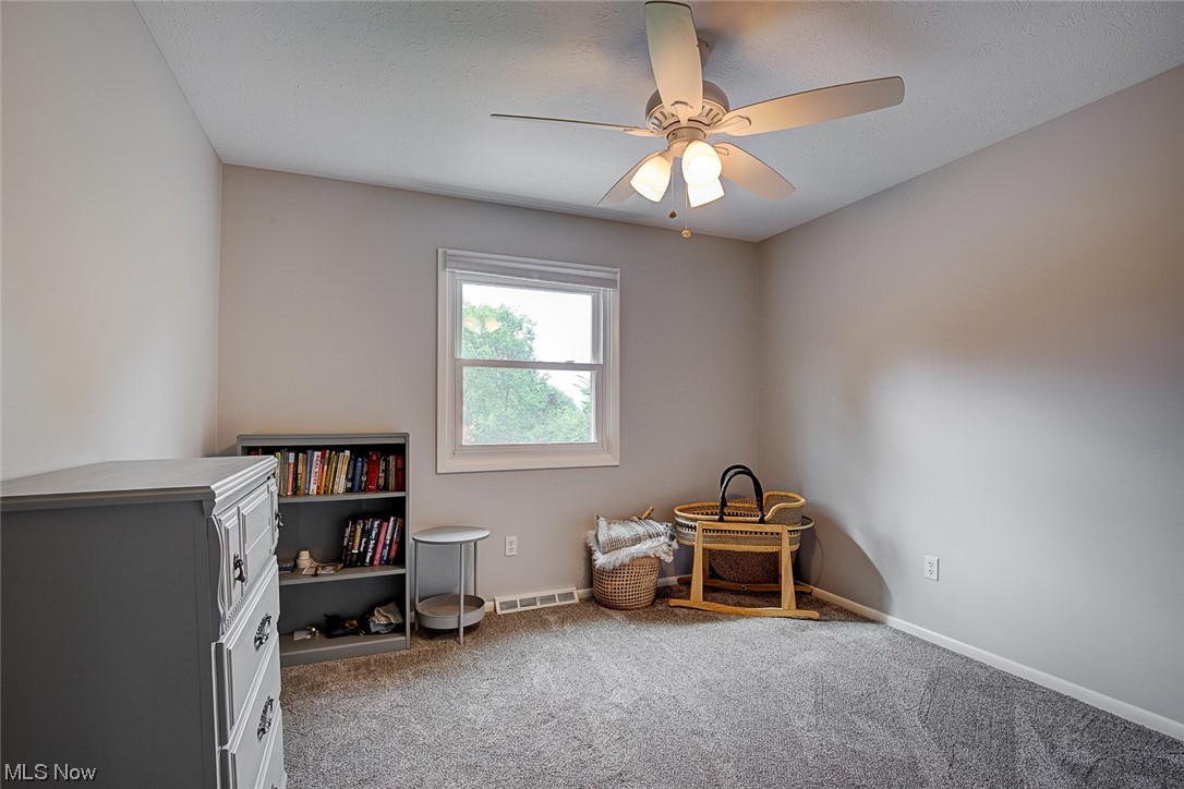 31950 Cannon Road Solon, OH 44139 - Photo 22 of 33 Rec room with light carpet and ceiling fan