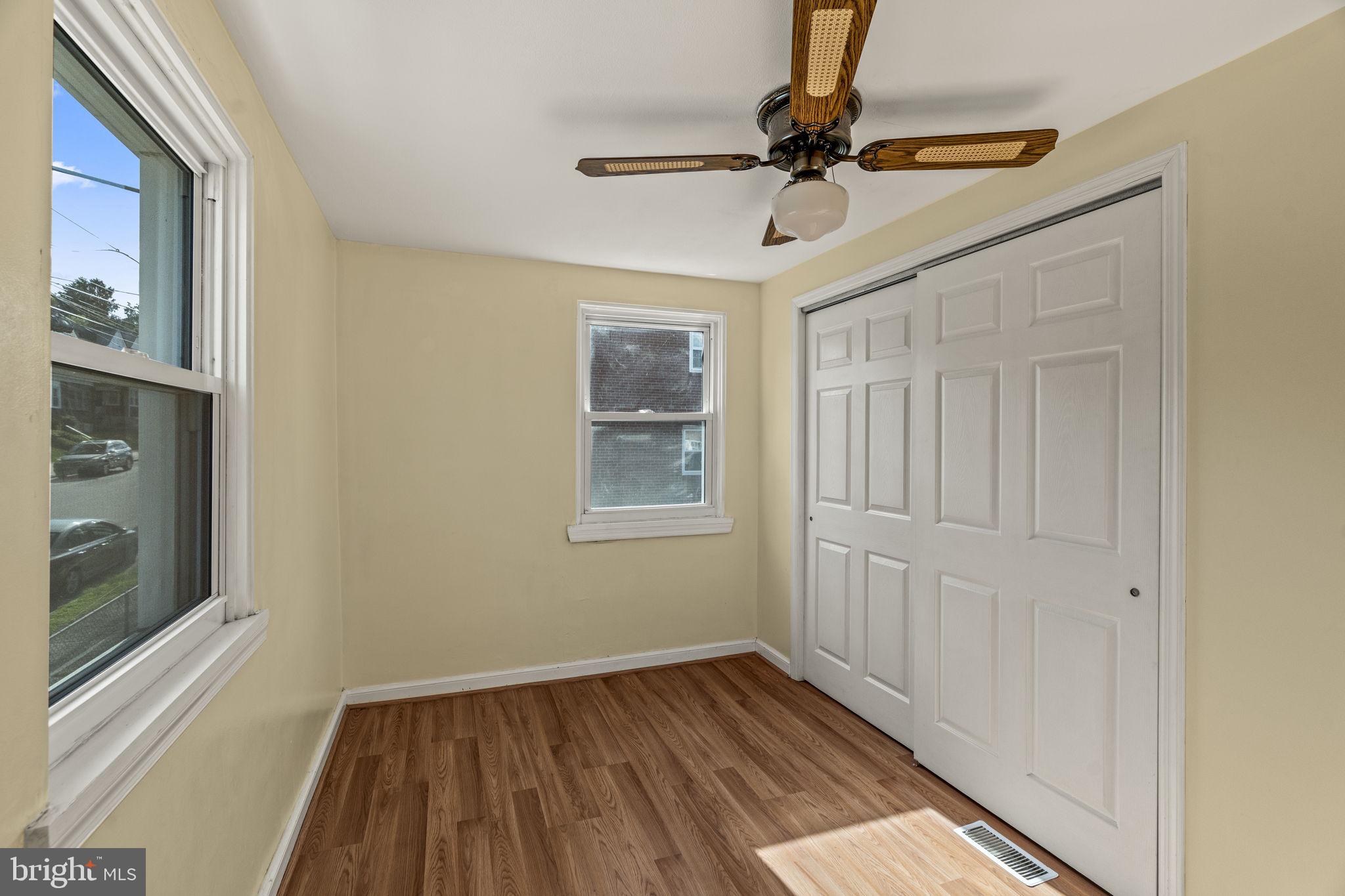 326 East Rambo Street Bridgeport, PA 19405 - Photo 14 of 23 a view of empty room with wooden floor and fan