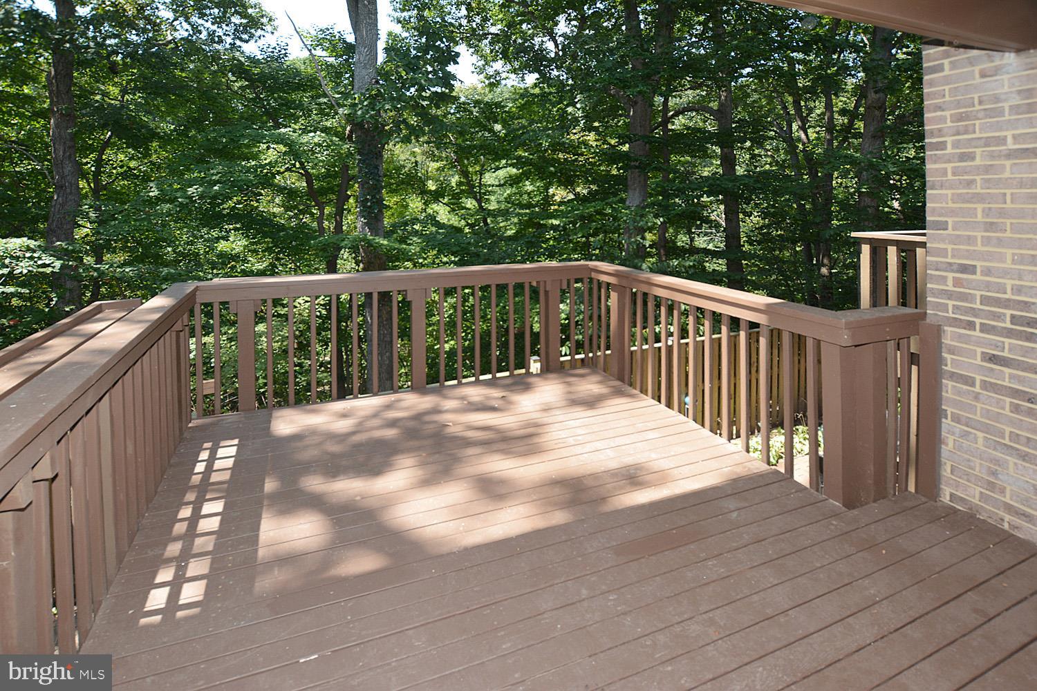 8568 Gwynedd Way Springfield, VA 22153 - Photo 28 of 30 Huge Custom Deck Overlooking Dense Trees